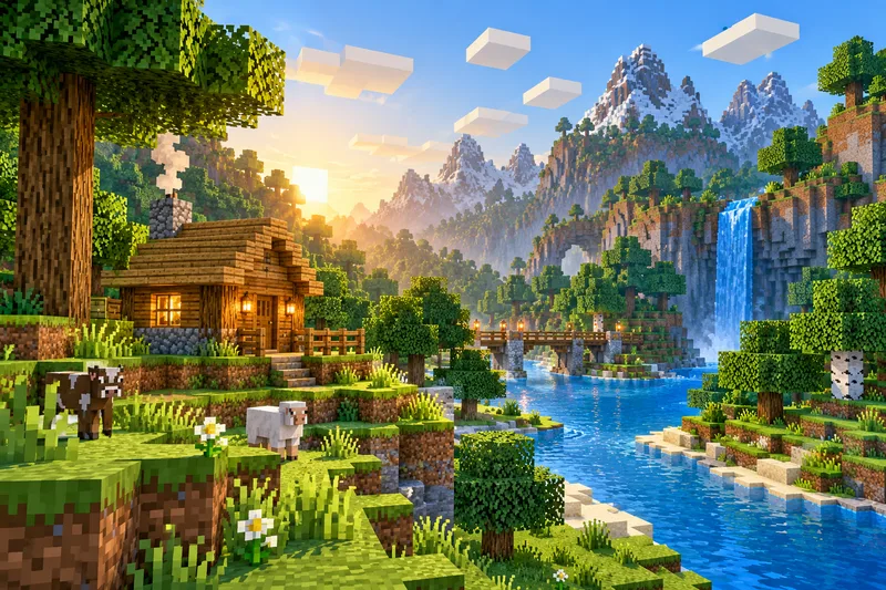 Тематическая иллюстрация Minecraft